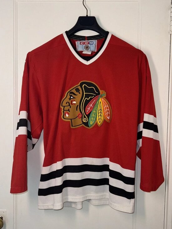 CCM Other - CCM Chicago Blackhawks Red Hockey Jersey L Made in Canada